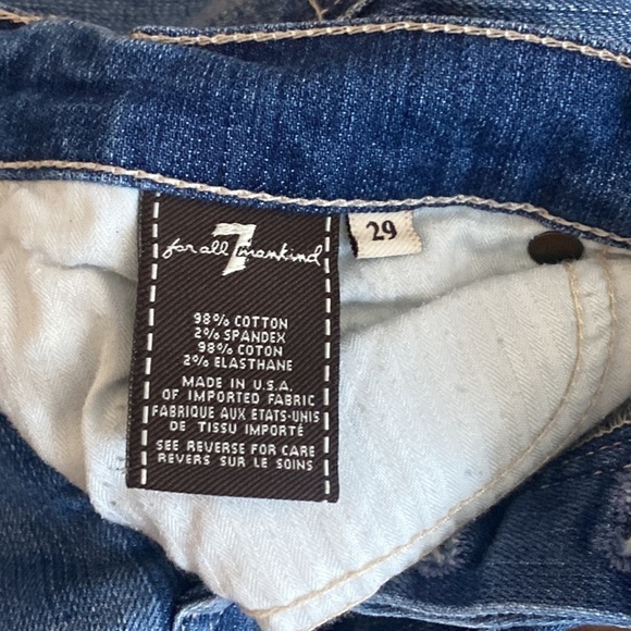 7 For All Mankind Women’s Josefina Blue Jeans Size 29 - Picture 5 of 6